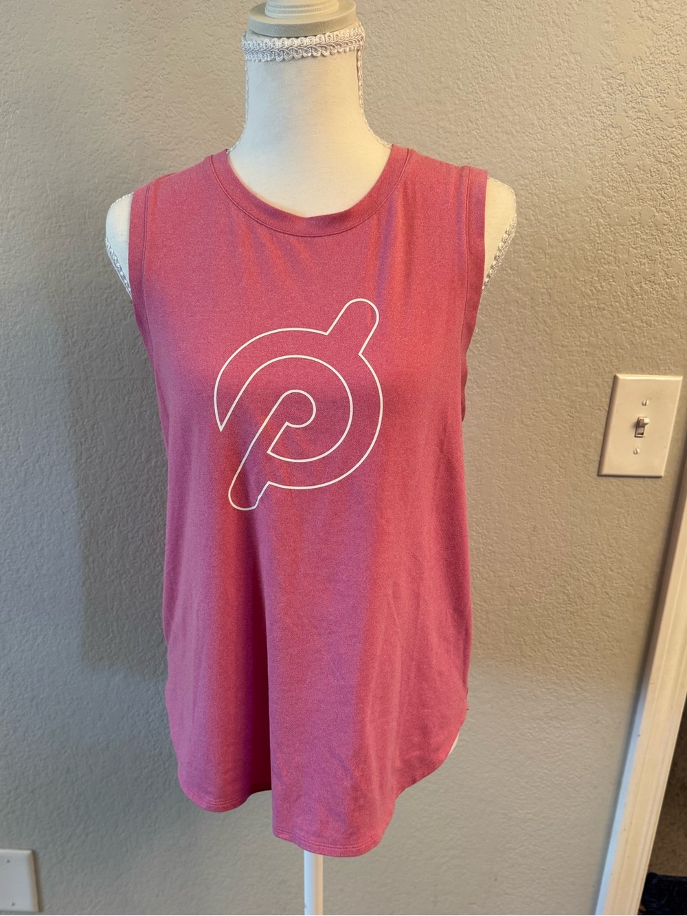 Peloton Dusty Rose Logo Tank Top